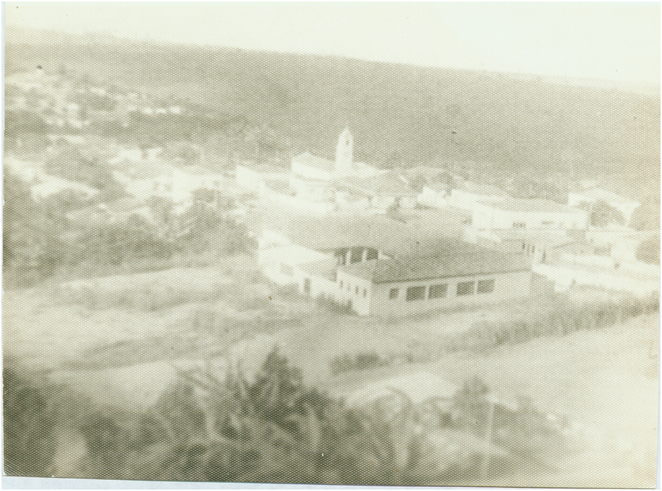 Vista panorâmica histórica do núcleo urbano de Mucurici
